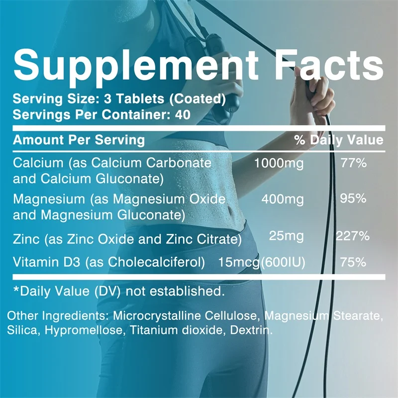 Calcium Magnesium Zinc Vitamin - огляд і ціна Protein Bar