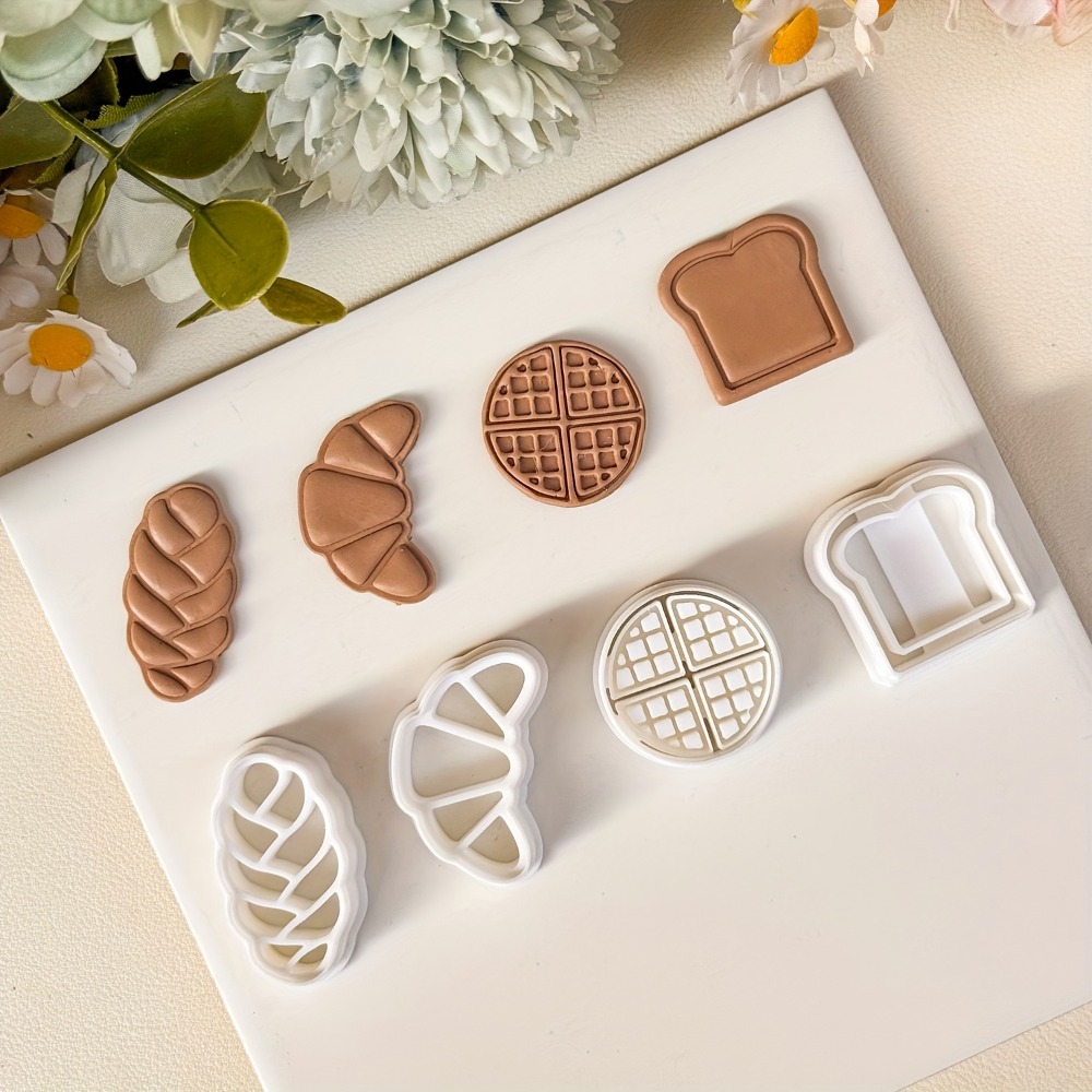 4Pcs Bread Themed Cookie Cutte - огляд і ціна Cookies Pack