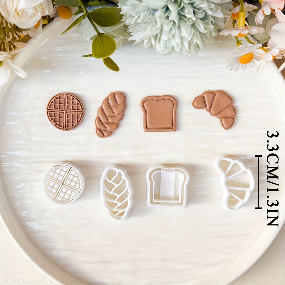 4Pcs Bread Themed Cookie Cutte - огляд і ціна Cookies Pack