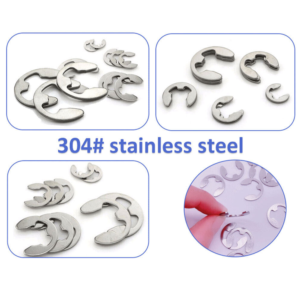 120Pcs E-Clips C Clips Stainle - огляд і ціна Nuts Mix